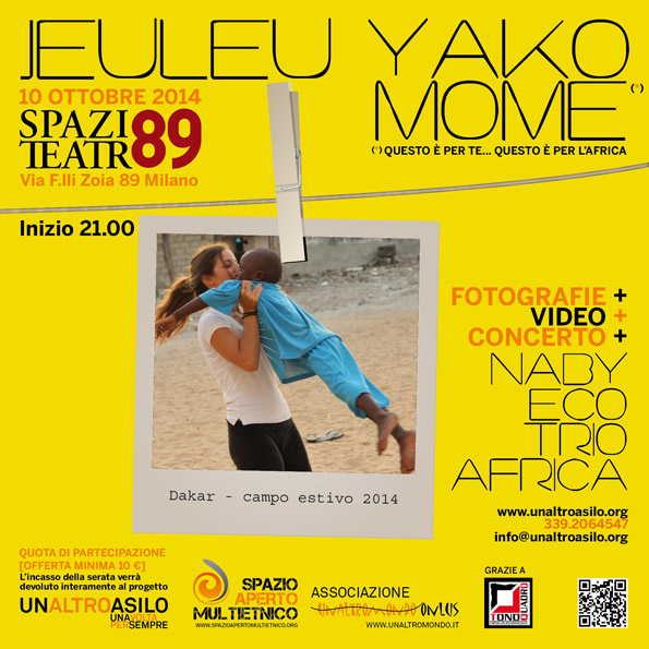 10 ottobre: JEULEU YAKO MOME allo Spazio Teatro 89